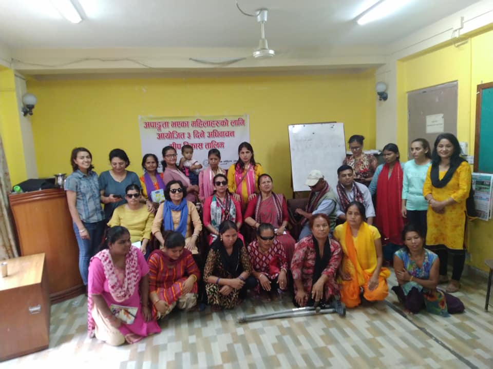 BWAN Team on 3 days Workshop for disabled women
